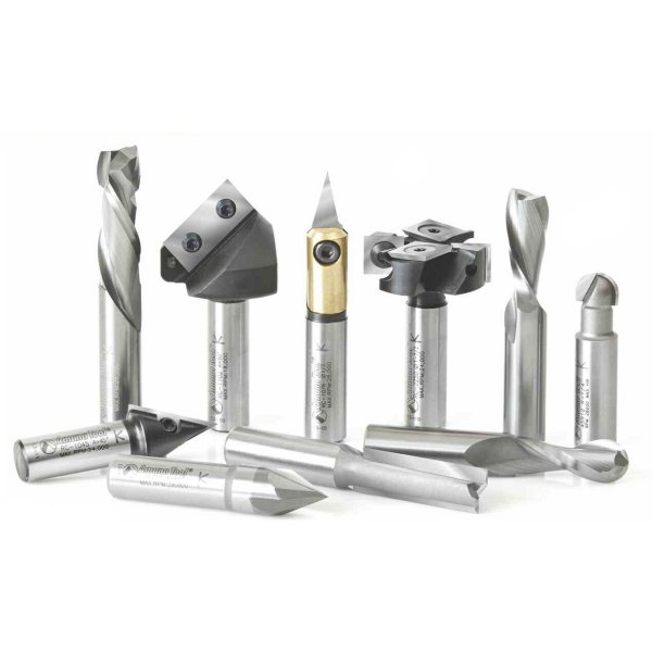 Amana 10 Piece CNC Signmaking Router Bit Set AMS138 Amana Router Bits