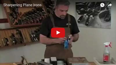 Sharpening plane irons video