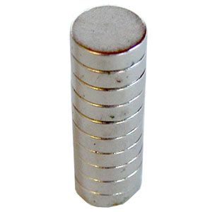485652: Rare Earth Disc Magnets - 3/8 inch - Pack of 10