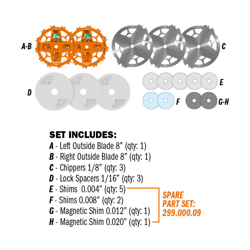 CMT Locked Dado Pro - 8 inch