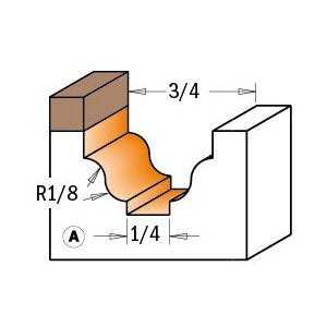 102464: CMT Classical Bead Bit - 1/4" Shank