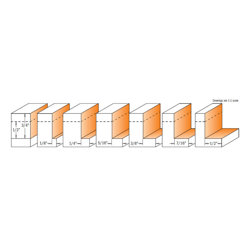 CMT 7-in-1 Rabbet Bit - 3/4in