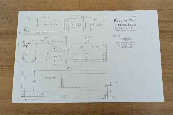 122518: Hock Krenov-style Wooden Plane Plans