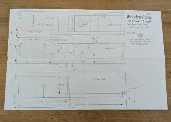 122519: Hock Krenov-style Wooden Plane Plans