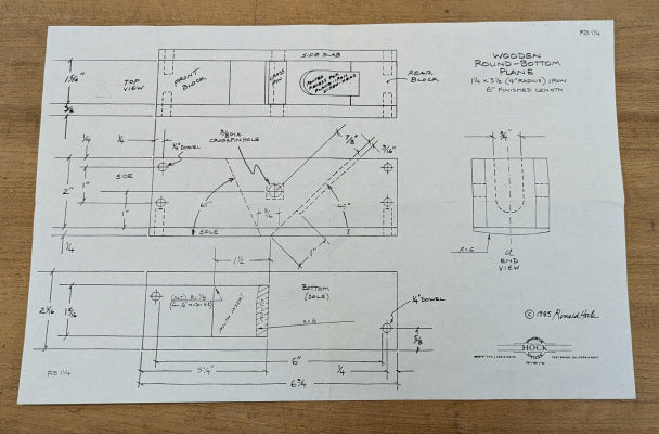 Hock Krenov-style Wooden Plane Plans