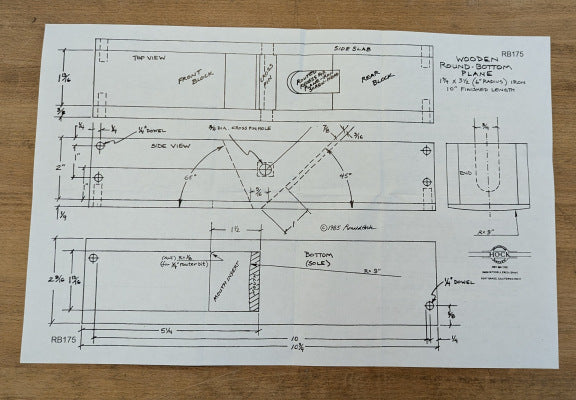 122568: Hock Krenov-style Wooden Plane Plans
