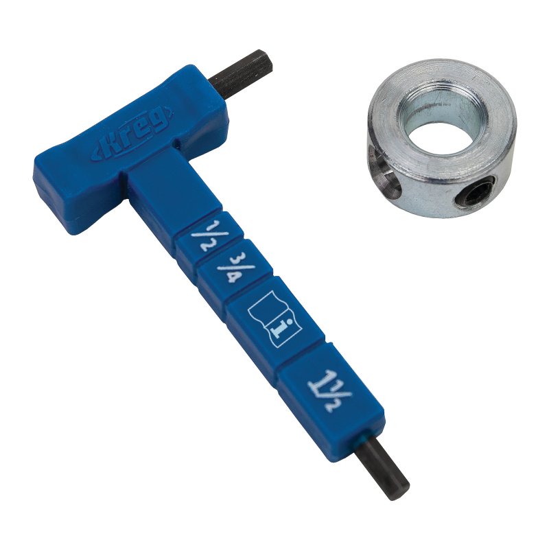 124193: Kreg Easy-Set Drill Bit with Stop Collar and Gauge