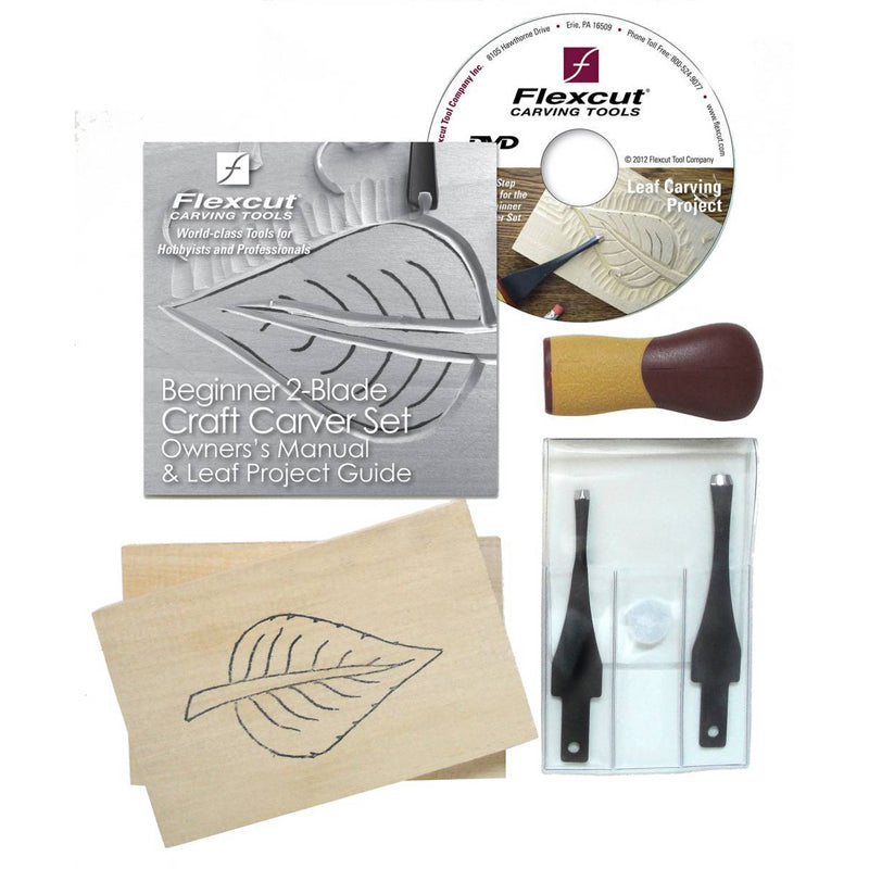 Flexcut Beginner 2 Blade Craft Carver Set SK111