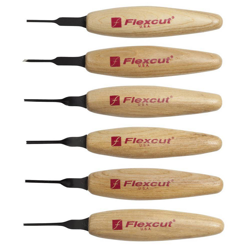 Flexcut Micro Tool Set of 6 - 1.5mm Assortment