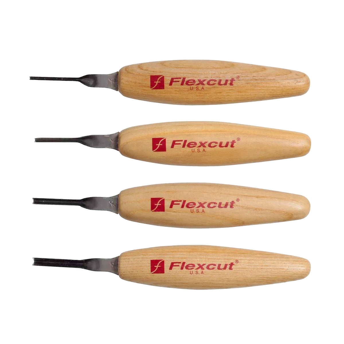 Flexcut Micro Tool Set of 4 - 45deg Parting Tools