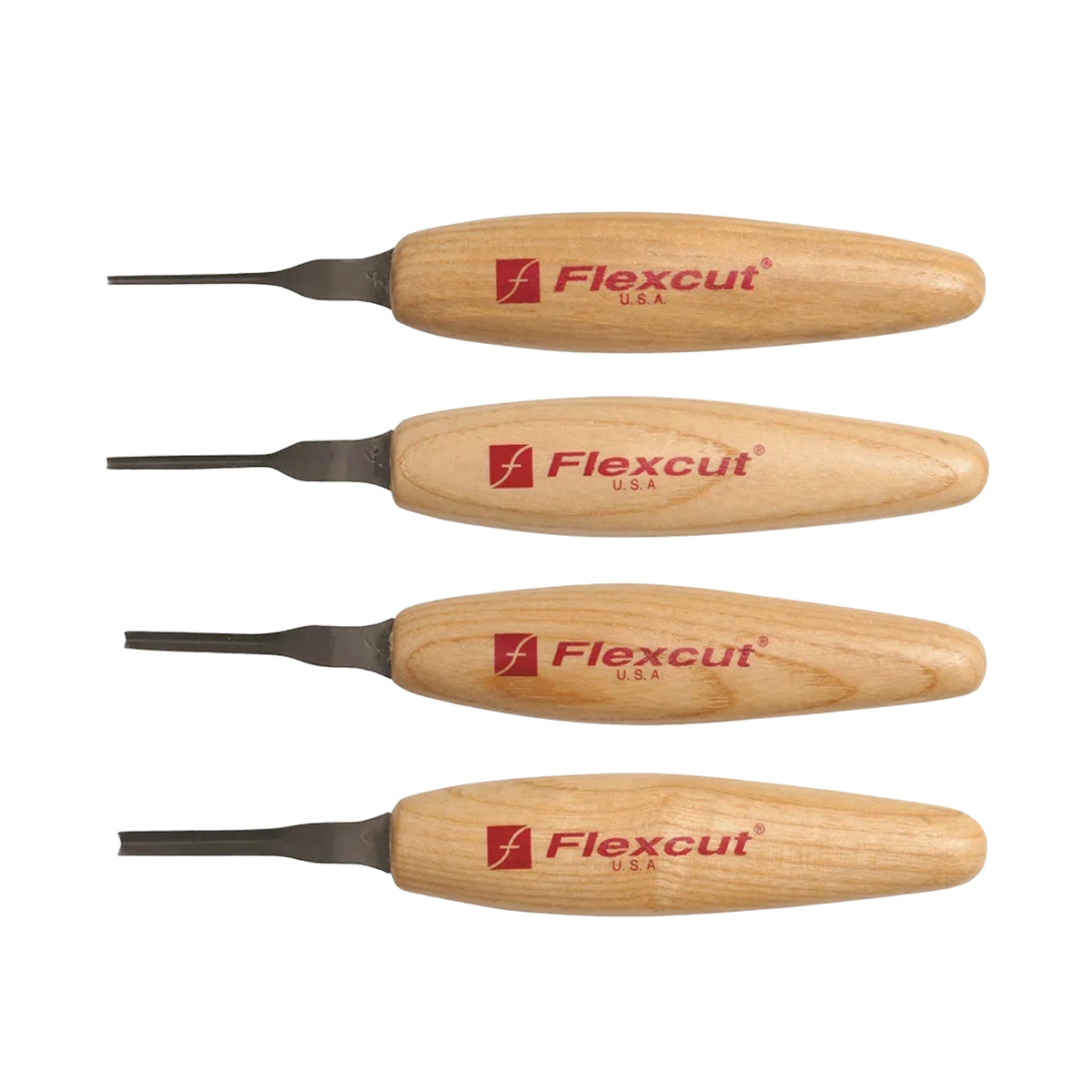 Flexcut Micro Tool Set of 4 - 90deg Parting Tools