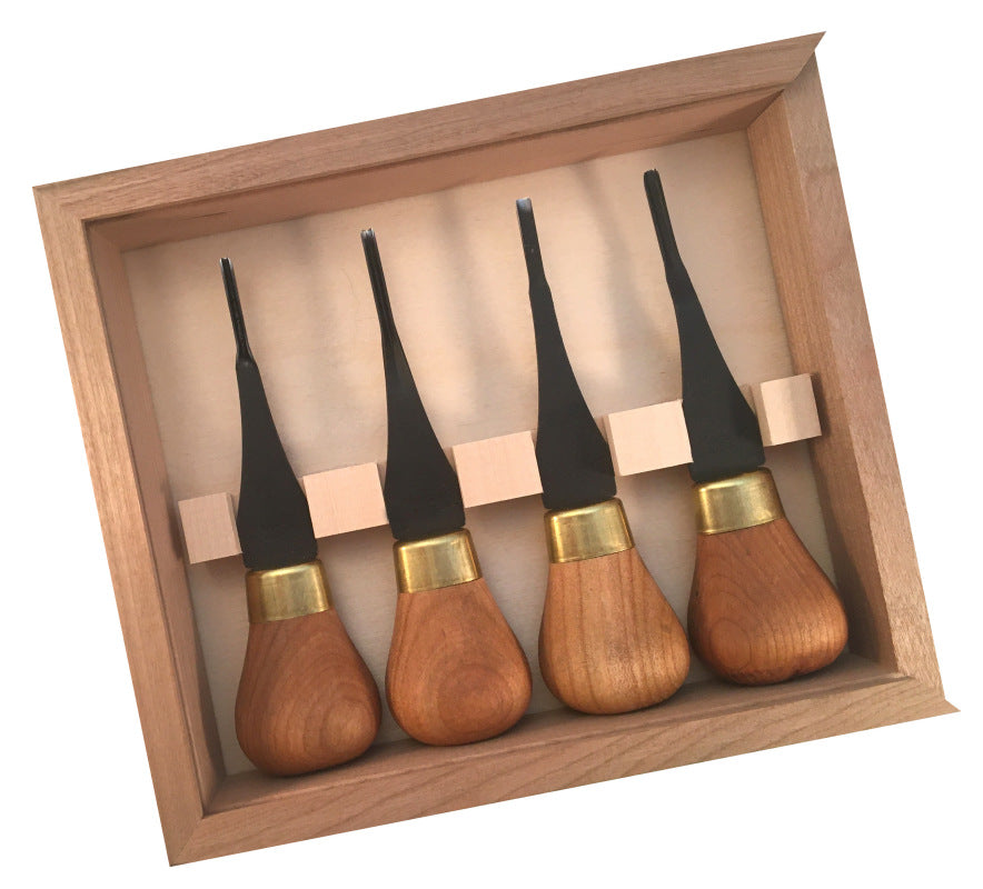 Flexcut Premium Mini Palm Chisels - Set of 4