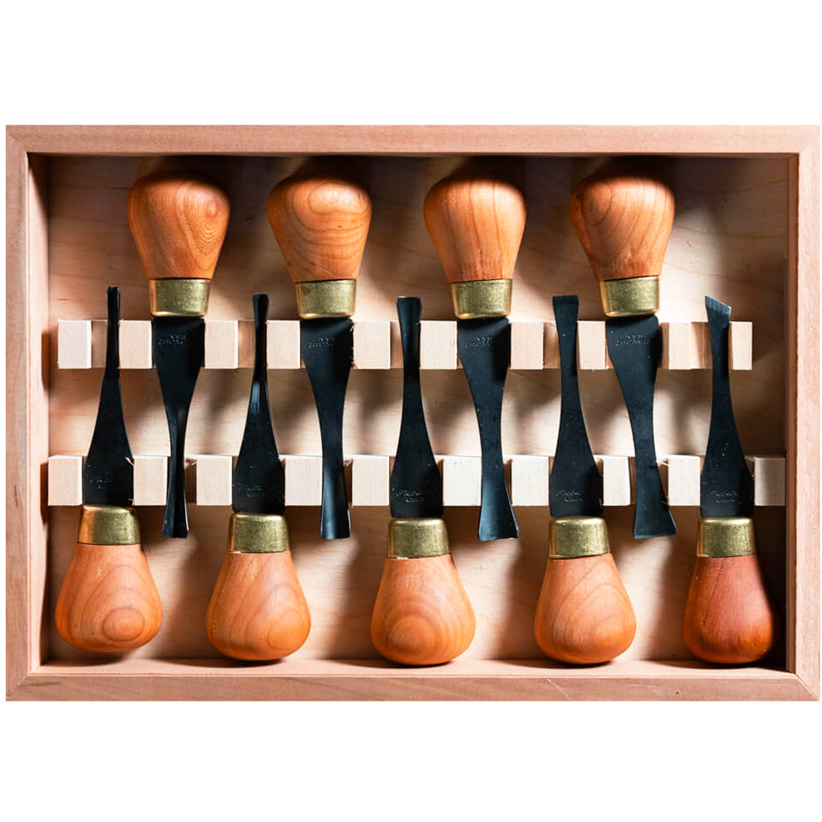 Flexcut Premium Deluxe Palm Chisels - Set of 9