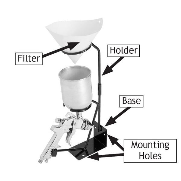 Gravity Spray Gun Holder