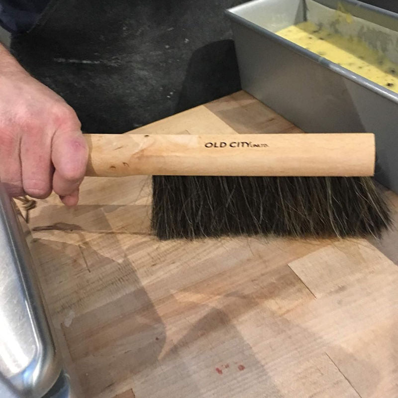 Premium Horsehair Bench Brush with Hardwood Handle