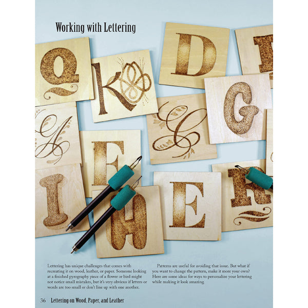 Lettering on Wood, Paper and Leather