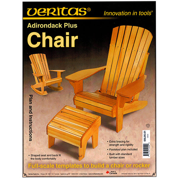 Adirondack Chair-Rocker and Footstool Plan