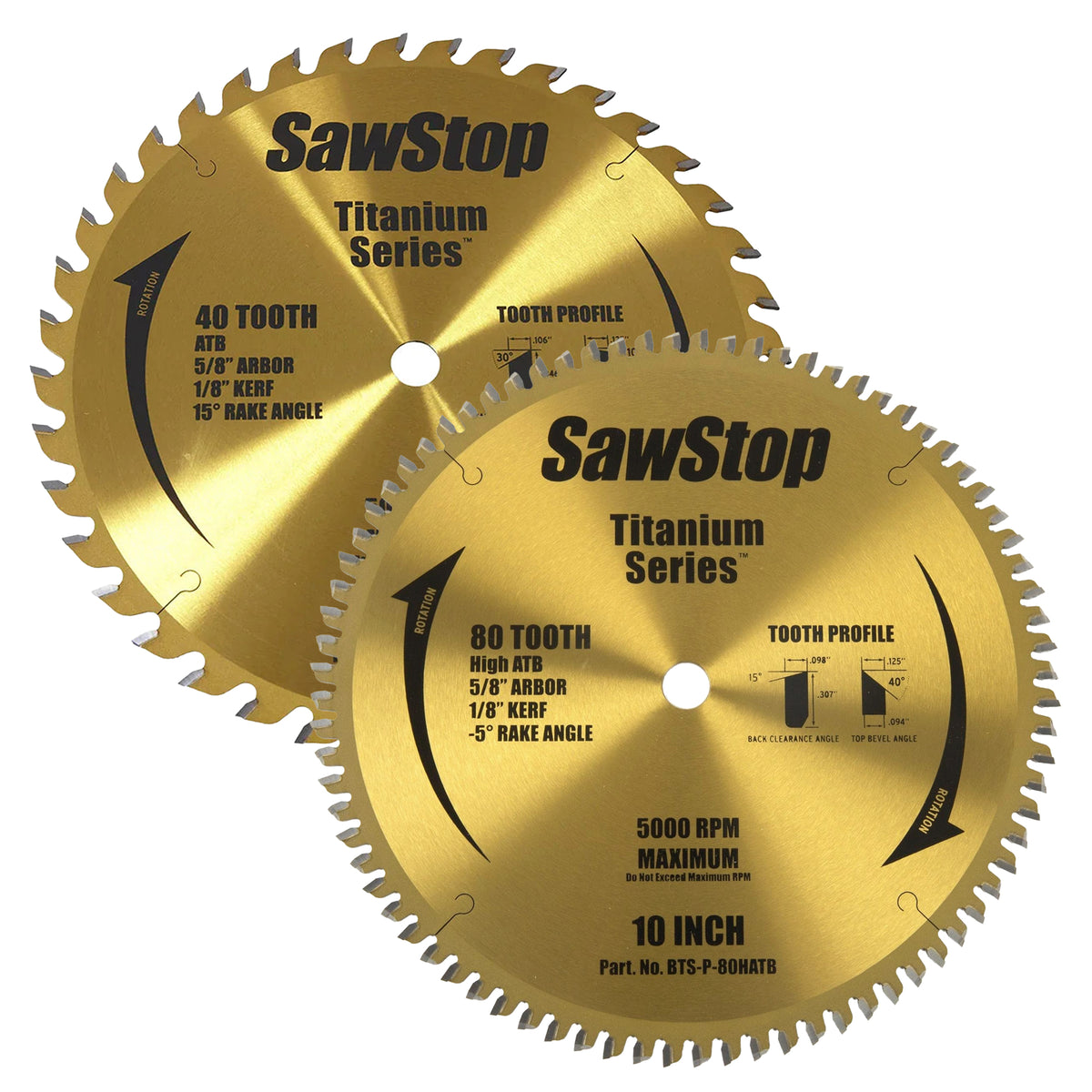 SawStop Titanium Series Blades