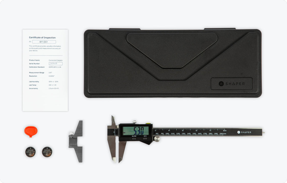 Shaper Tools Connected Caliper