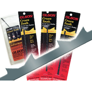 Olson Crown Tooth Scroll Saw Blades - Pack of 12