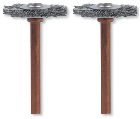 Dremel 3/4 inch Stainless Steel Wire Wheel Brush - Pack of 2