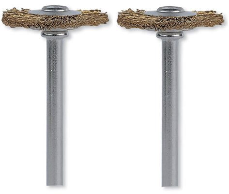 Dremel 3/4 inch Brass Wire Wheel Brush - Pack of 2