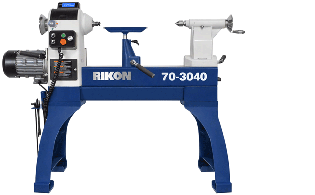191365: Rikon 70-3040 Variable Speed Reversible Lathe with Sliding Bed