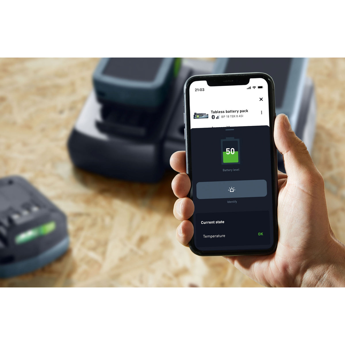 Festool 18 V 8.0 Ah Li-Ion TBX 8 Tabless Battery