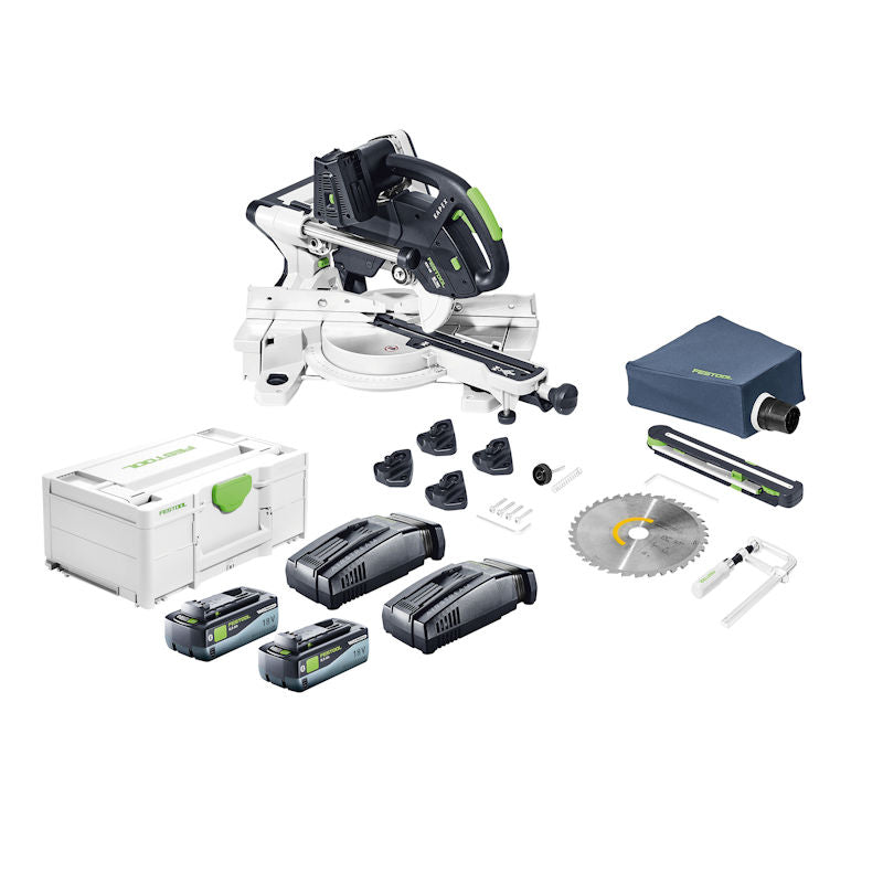 Festool KSC 60 Cordless Compound Miter Saw + 8Ah Energy Set Combo