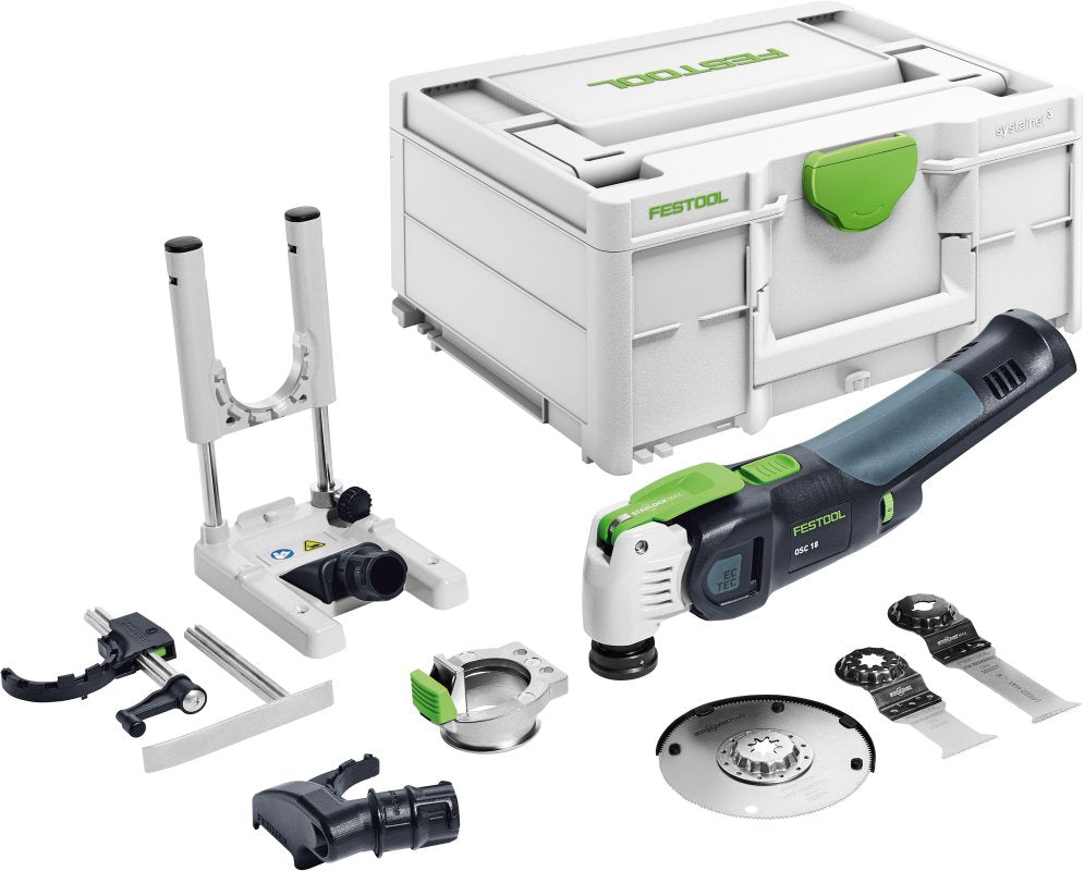725423: Festool OSC 18 Li Cordless Vecturo Oscillating Tool