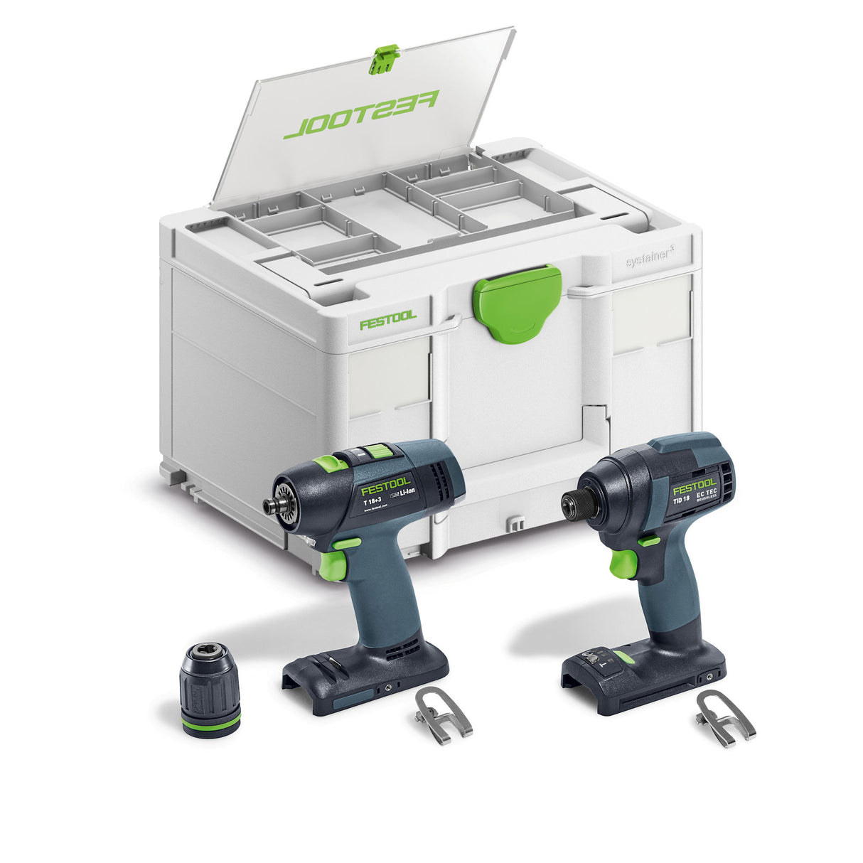 Festool Basic Cordless Combo Set - TID 18 + T18