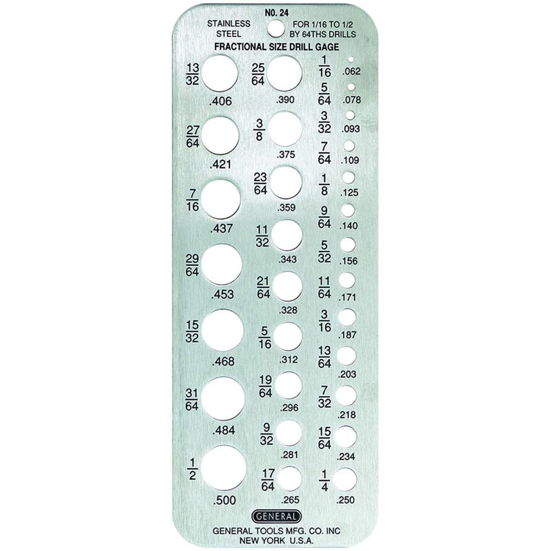 Fractional Drill Gauge - No. 24