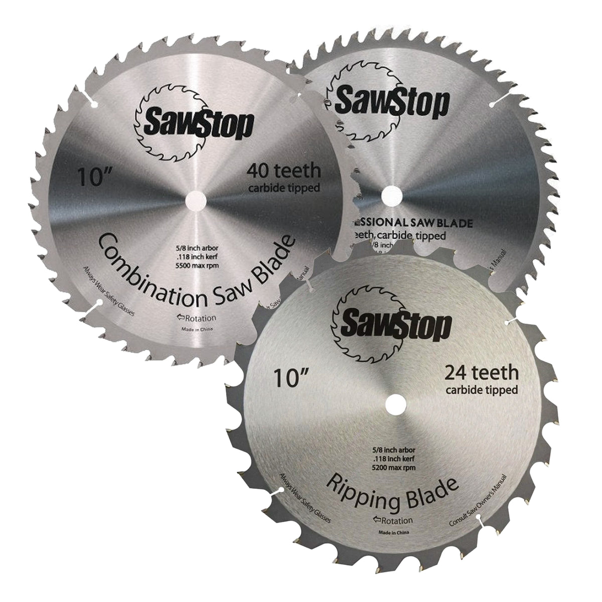 SawStop Standard Series 10 inch Saw Blade