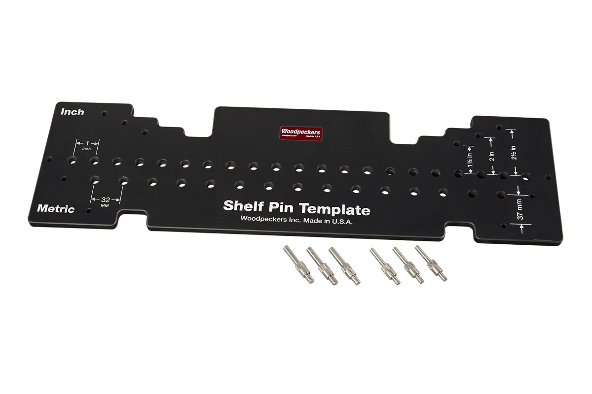 Woodpeckers Combination Shelf Pin Drill Template