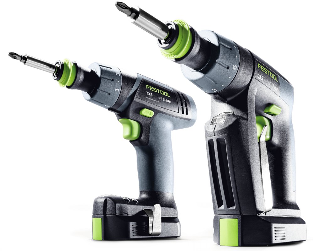 Festool CXS and TXS Compact Cordless Drill Drivers