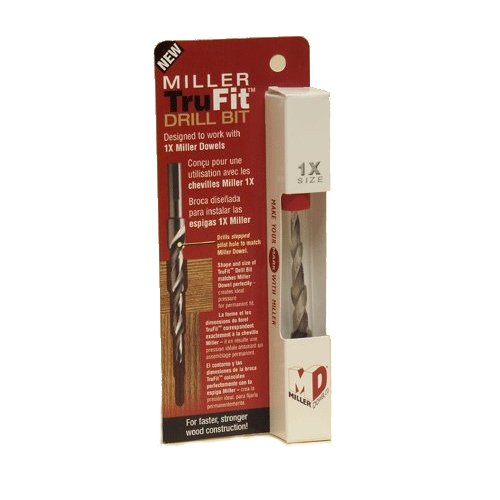 Miller Dowel 1X Drill Bit Right Angle Joints