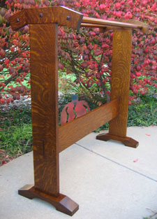 White Oak Quilt Rack