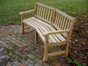 Garden Bench Built From Fallen Locust Trees