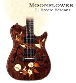 Moonflower, Inlaid Guitar by T. Breeze Verdant