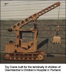 Build Wooden Crane Toy