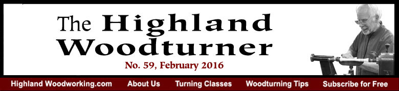 February 2016 Highland Woodturning News
