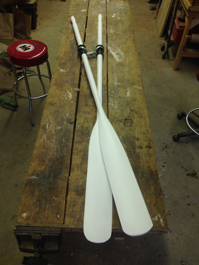 Turning Rowing Oars