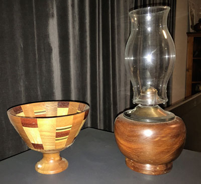 Vase en bois décoration