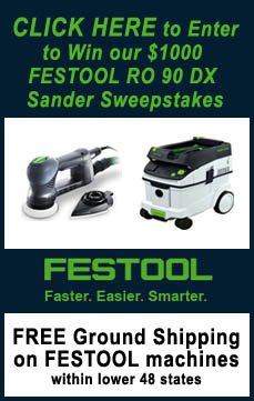 Enter to win the new Festool RO 90 DX Multi-mode Sander plus additional Festool
products