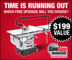 SawStop April Rebate