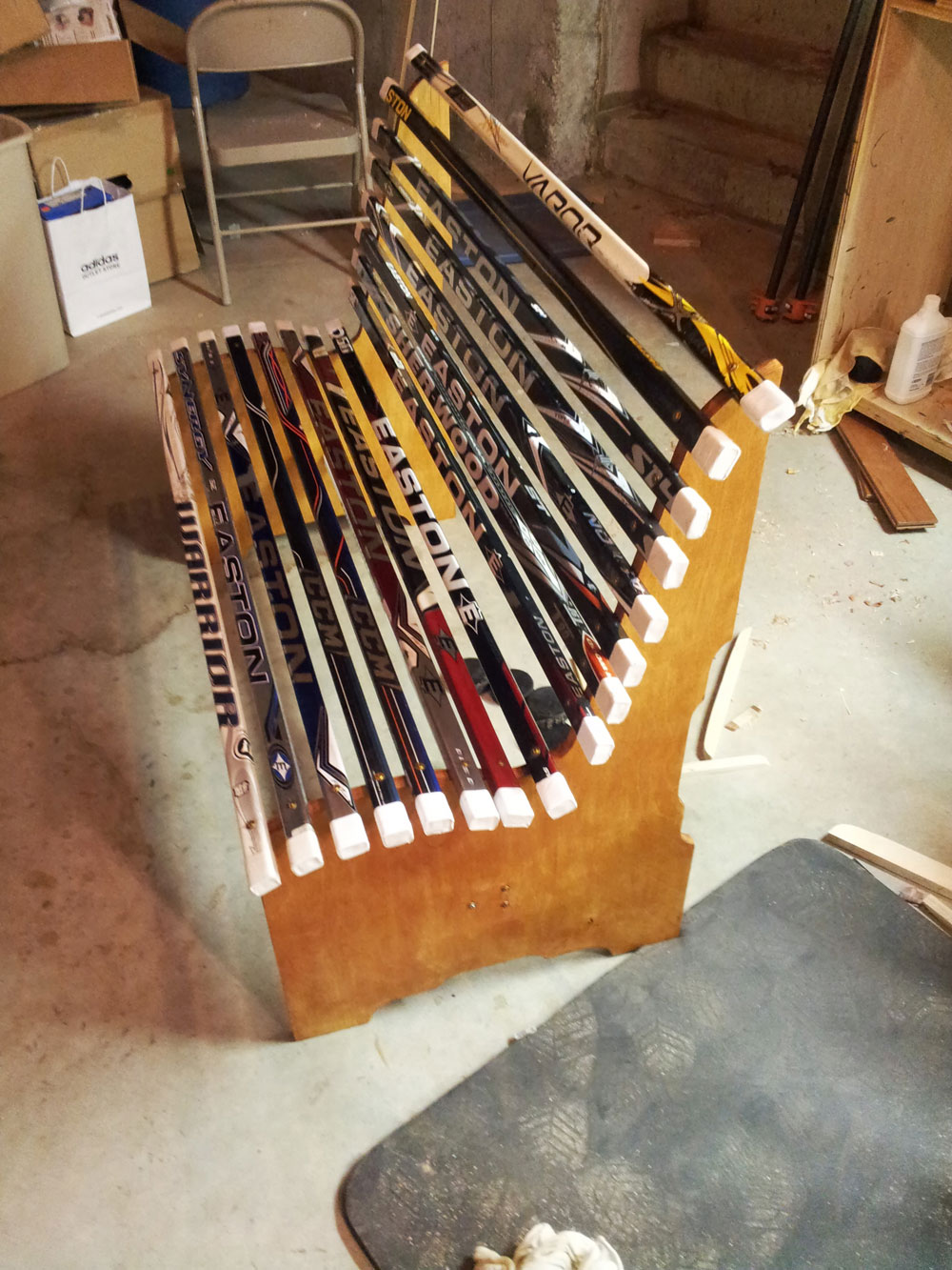 Project: Broken Hockey Stick Bench | Dan Zehner