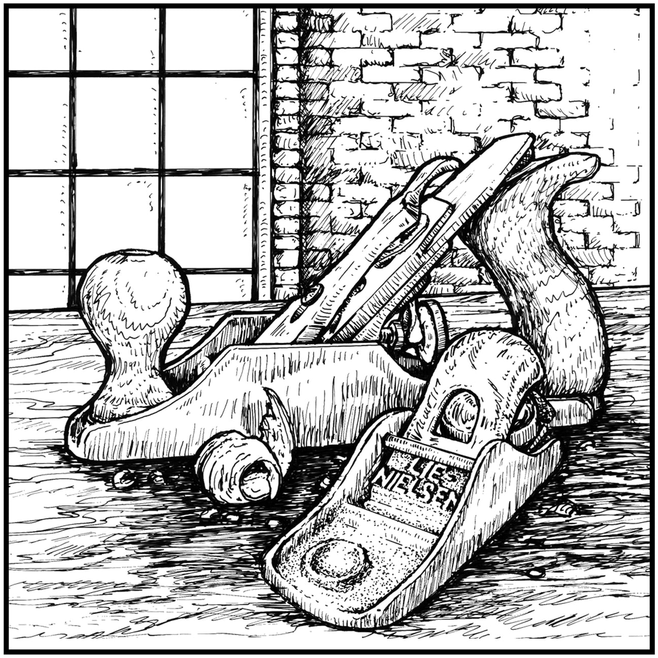 Hand plane with shaving curl