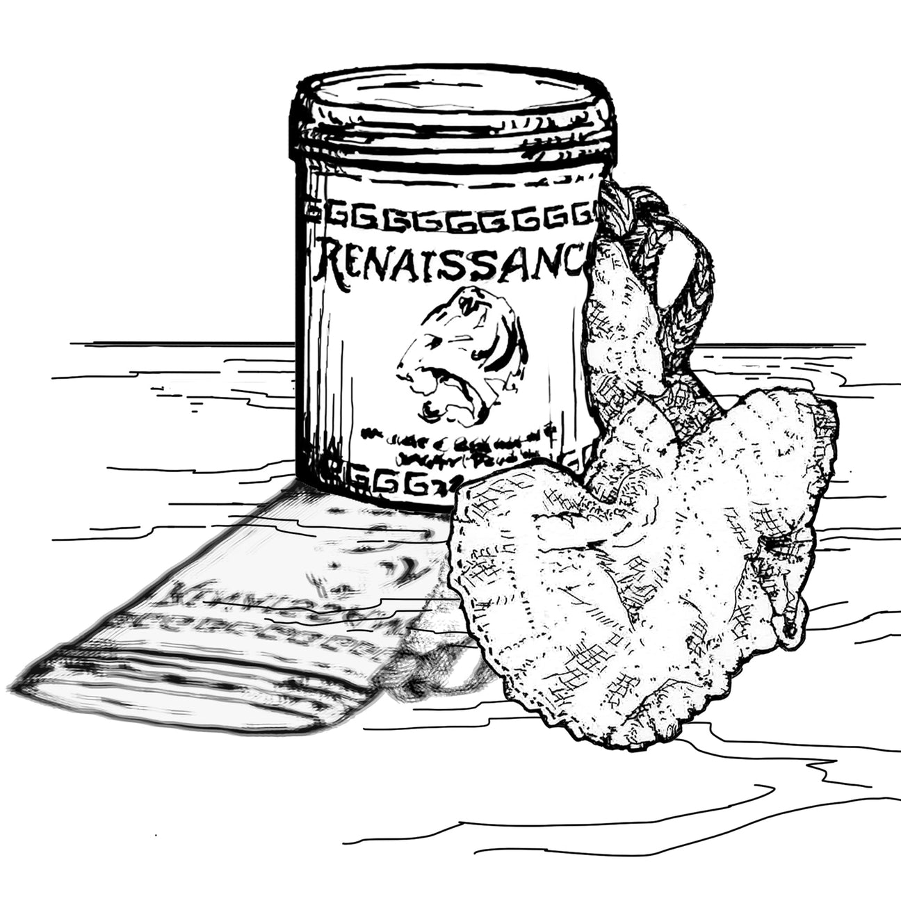 Renaissance wax polish with reflection
