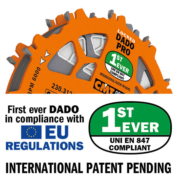 CMT Locked Dado Pro - 8 inch