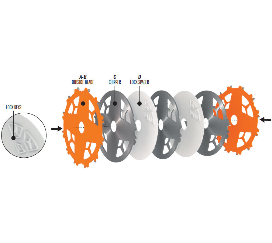 CMT Locked Dado Pro - 8 inch